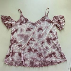 American Eagle soft & sexy tee | size: xl | color: mauve & white (tie-dye)